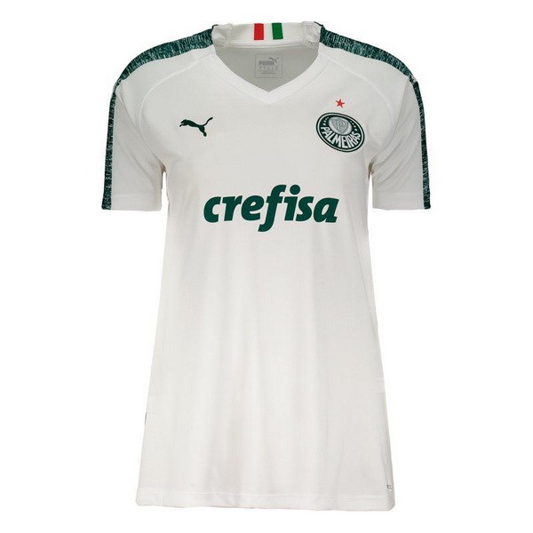 Camiseta Palmeiras Replica Segunda Ropa Mujer 2019/20 Blanco
